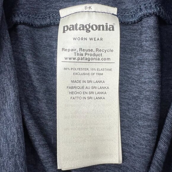 Patagonia S Small Seabrook Twist Dress Navy Blue Stretch Travel Wrap/Twist Front - Picture 4 of 10